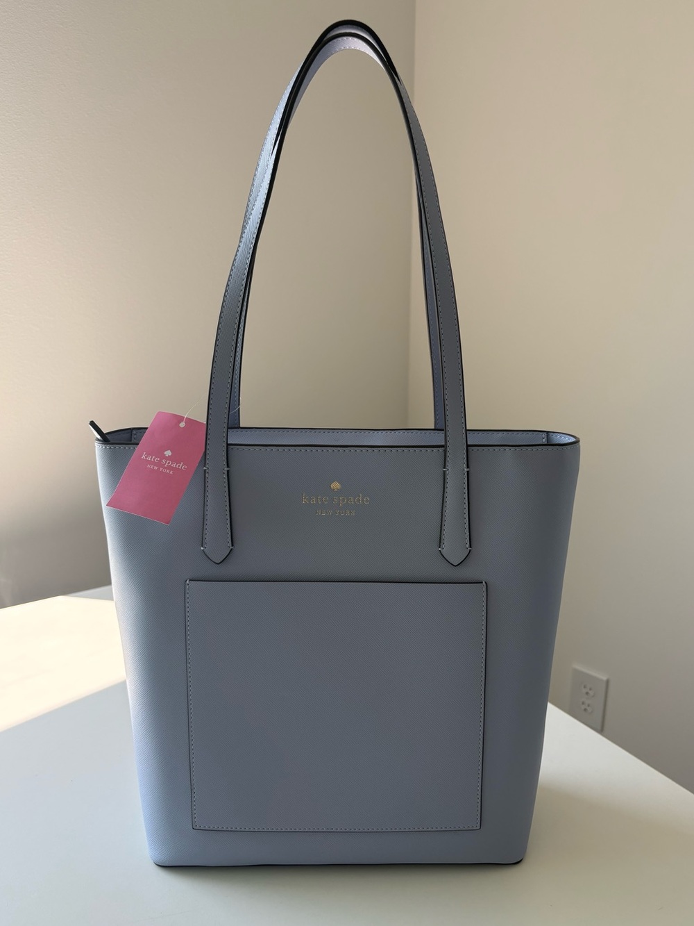 Kate Spade Daily Large Tote - Candied Flower light blue NWT